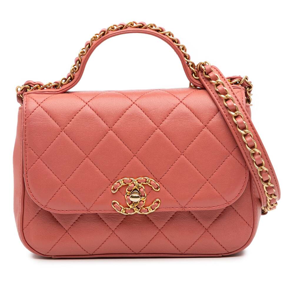 Chanel Chain Infinity Top Handle Bag #327396C33B